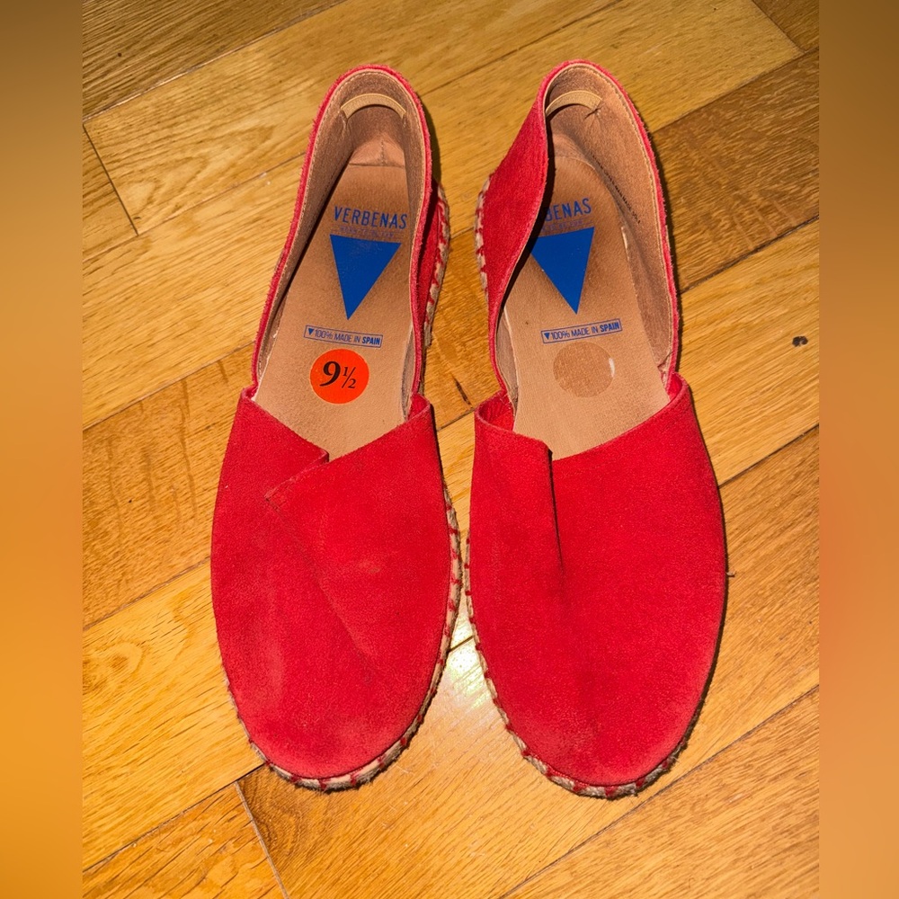 Women's Red Espadrille Slip-On